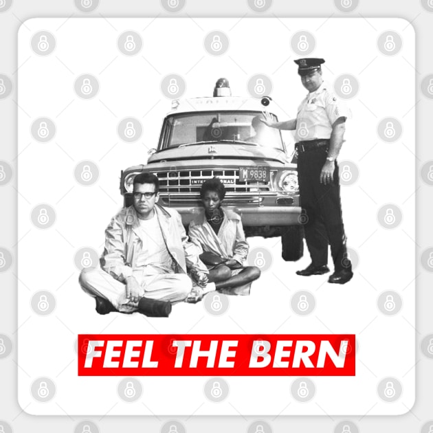 Bernie Sanders 1963 Feel the Bern Magnet by skittlemypony